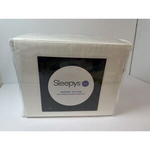 Sleepys supima Cotton 600 Thread Count Sheet Set Cotton Size Full 4 Piece Set